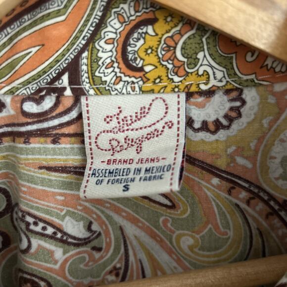 True Religion VTG Western Pearl Snap Shirt Paisley S Cowgirl Rodeo Country - Picture 6 of 10